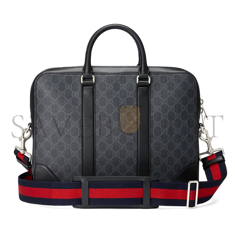 GUCCI GG BLACK BRIEFCASE 474135 (36*28*7cm) GUCCI GG BLACK BRIEFCASE 474135 (36*28*7cm)
